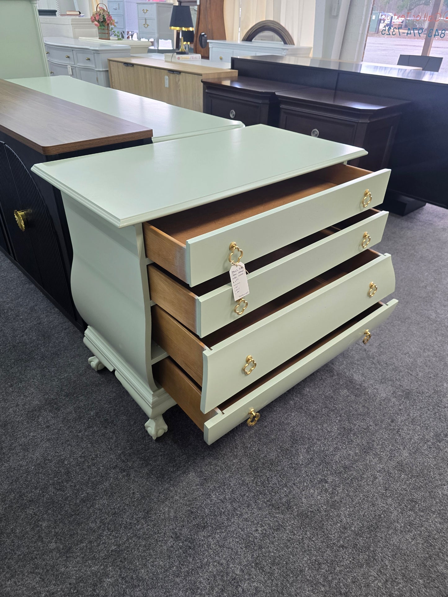 Baker furniture green cute dresser