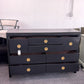 Pulaski black lacquered dresser