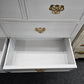 Queen Ann light gray vintage dresser