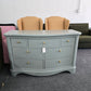 7 drawers green gray dresser