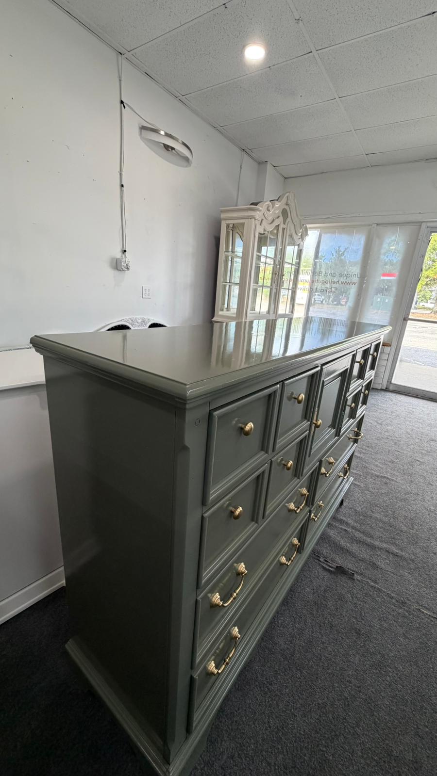 Liberty olive green lacquered chest