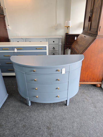 Demi lune blue dresser