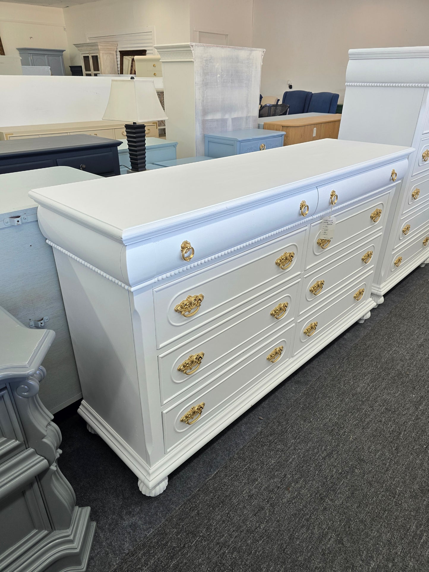 Solid wood cute white dresser