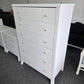 Super cute White lacquered chest