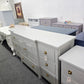 Rustic gray long dresser