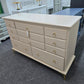 Solid wood beige 11 drawers dresser
