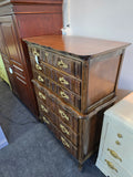 French provincial solid wood chest