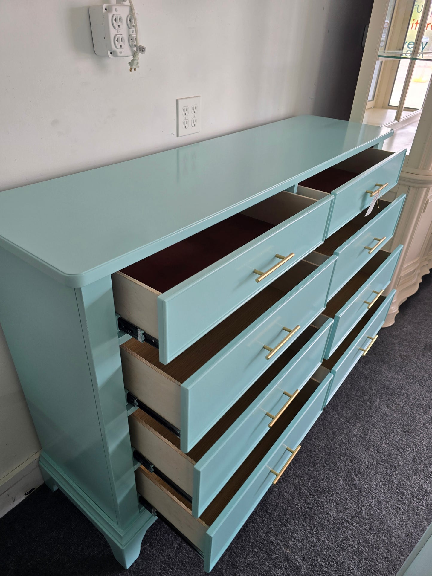 Blue Lacquered Liberty dresser