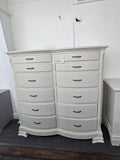 Century destinations solid wood double  chest creamy
