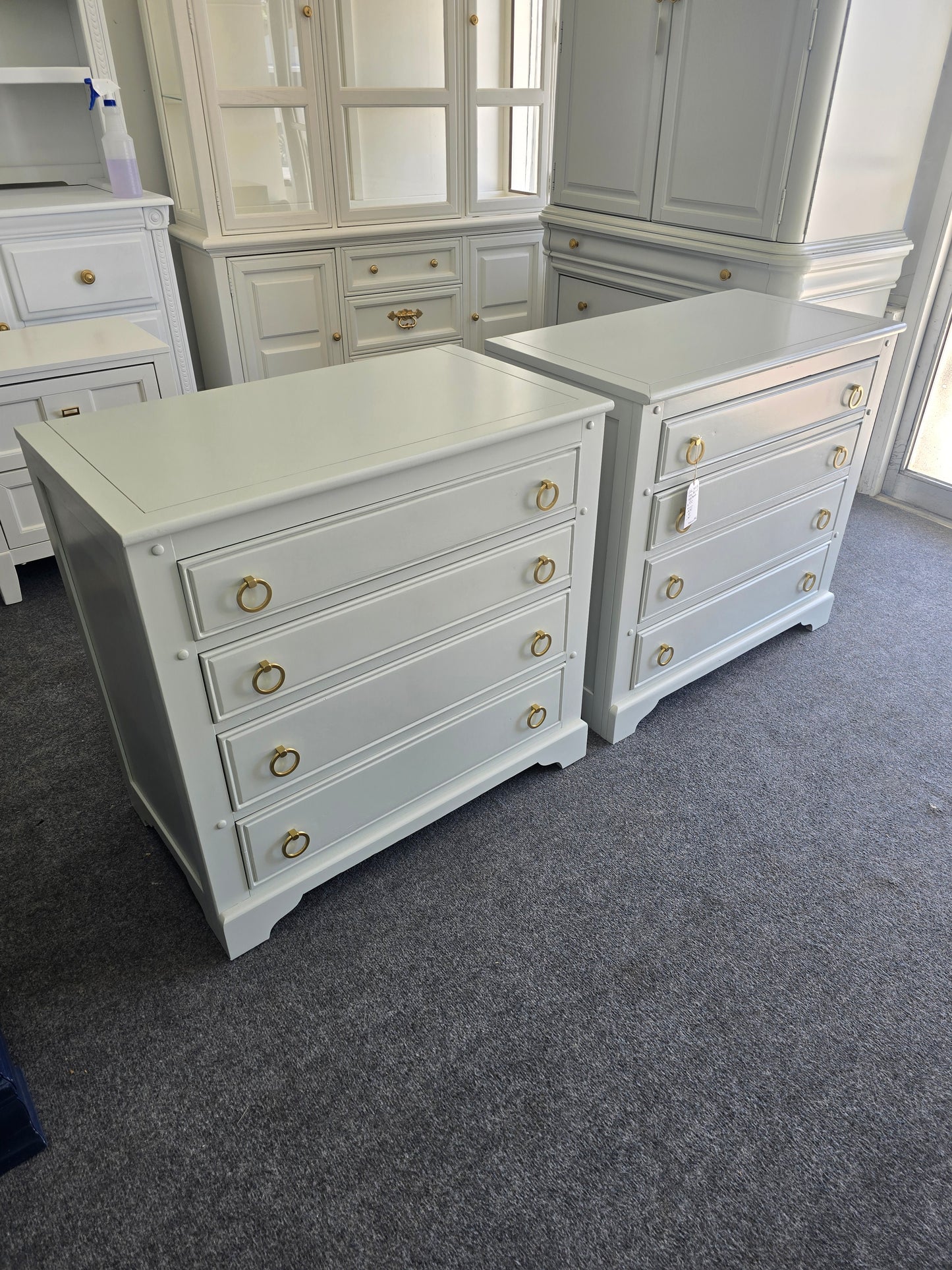 Link Taylor gray pair of nightstands