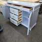 Super cute blue 6 drawers 2 doors dresser