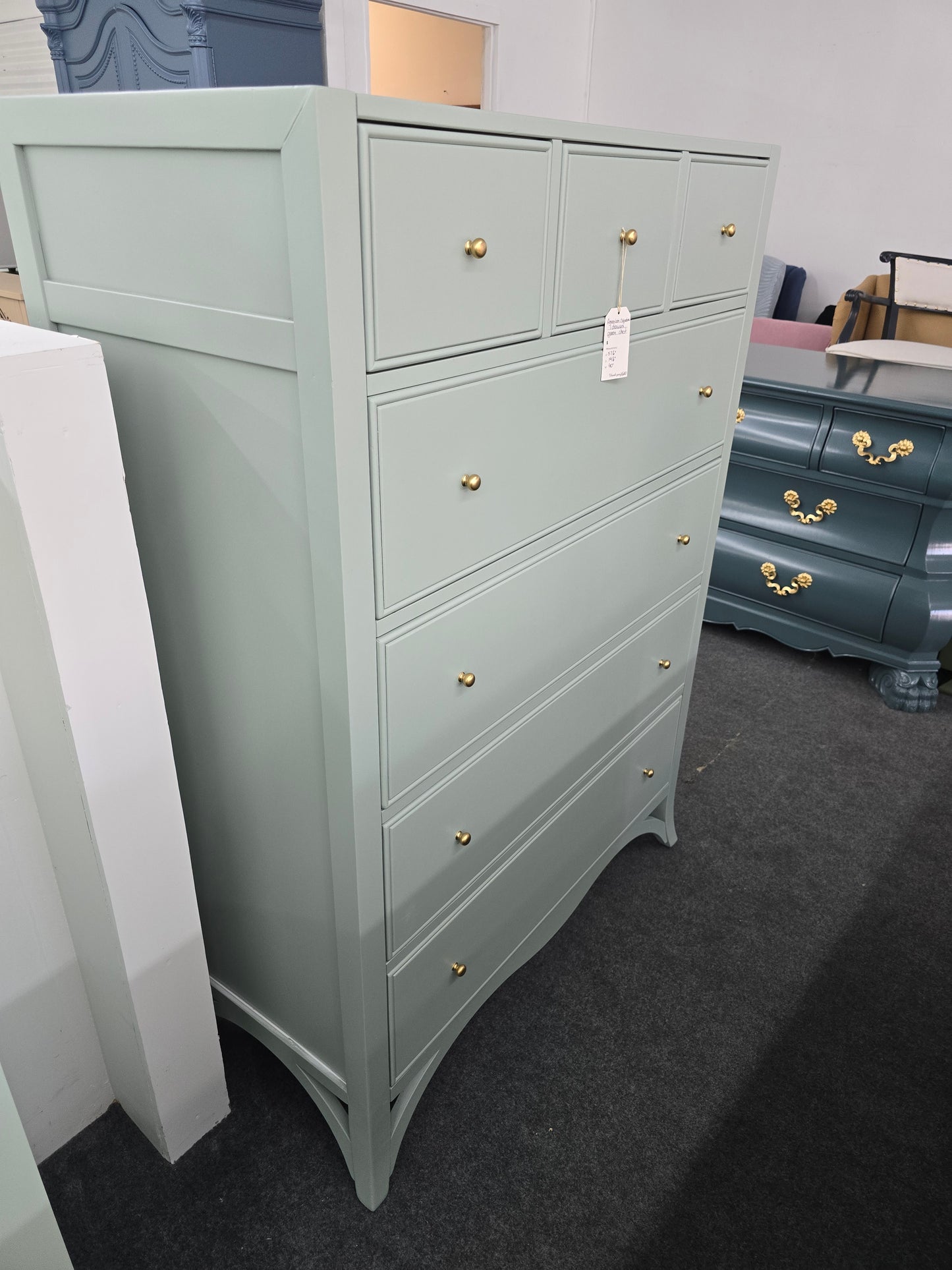 American signature green chest