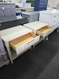 Harden creamy pair of end tables