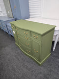 Solid wood green buffet