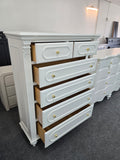 Alabaster solid wood 6 drawers chest