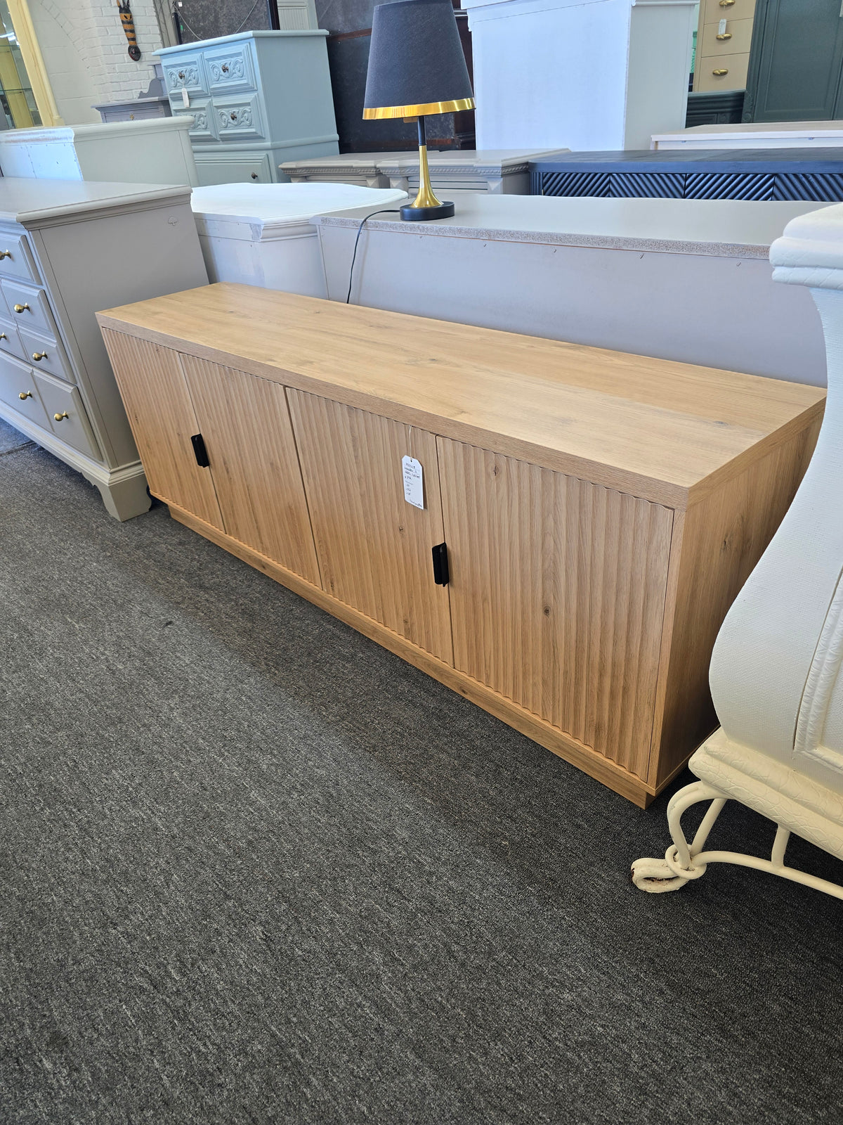 New- wooden 4 doors low profile cabinet