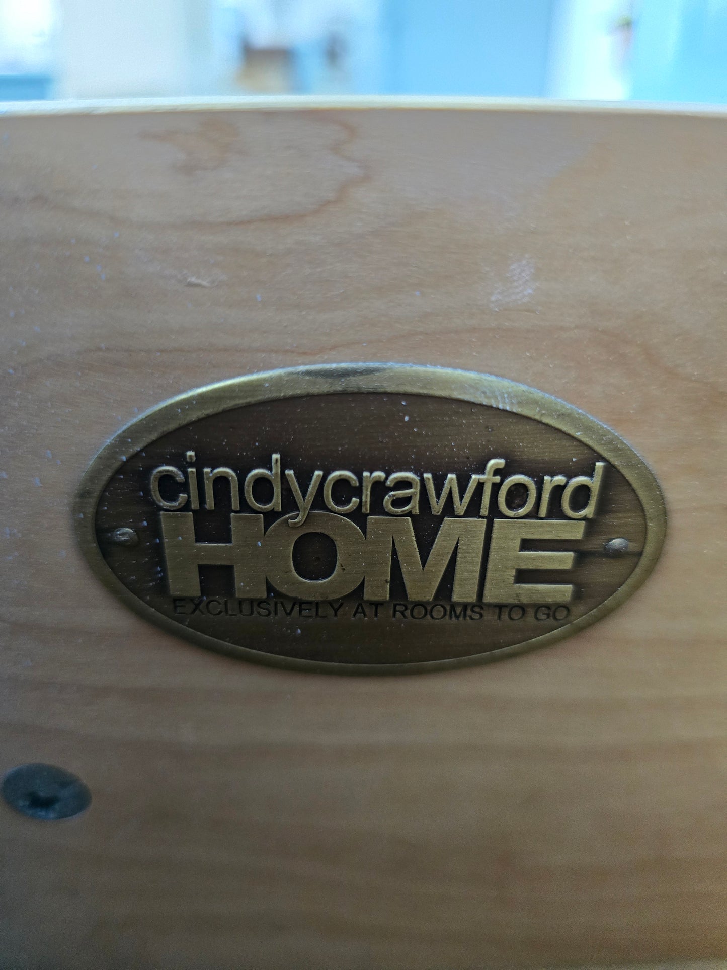 Cindy Crawford blue Lacquered dresser