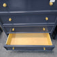 Dark blue 5 drawers tall chest