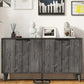 Black gray large Grove Decorative sideboard- new