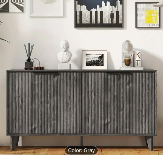 Black gray large Grove Decorative sideboard- new