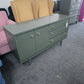 Stanley green lacquered MCM cabinet
