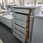 6 drawers light gray chest