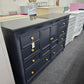 Cindy Crawford dark blue Lacquered dresser
