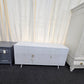 Rustic white lacquered cabinet