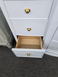 Light blue lacquer 9 drawers dresser