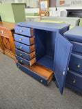 Antique navy blue chest/armoire