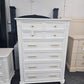 Havertys alabaster lacquered bamboo chest