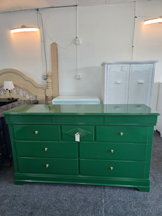 Lexington green lacquered dresser