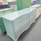 Solid wood baby blue 8 drawers dresser