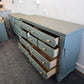 Liberty 9 drawers green dresser