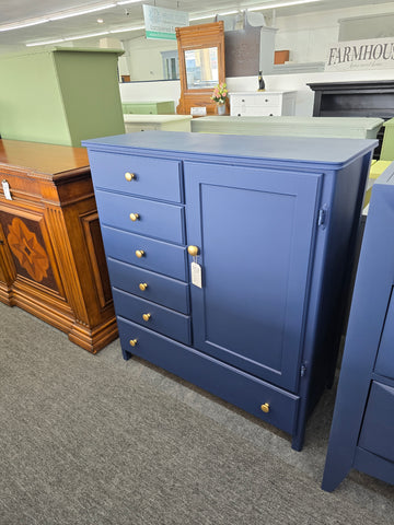 Antique navy blue chest/armoire