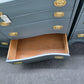 Bassett dark green lacquered dresser
