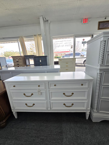 Stanley Regency white dresser