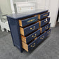Hickory navy lacquered dresser