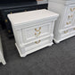 Gorgeous white 3 drawers nightstand