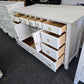 American signature white lacquered dresser