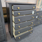 Graphite tall 6 drawers chest