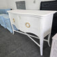 Gorgeous white Distressed rattan buffet
