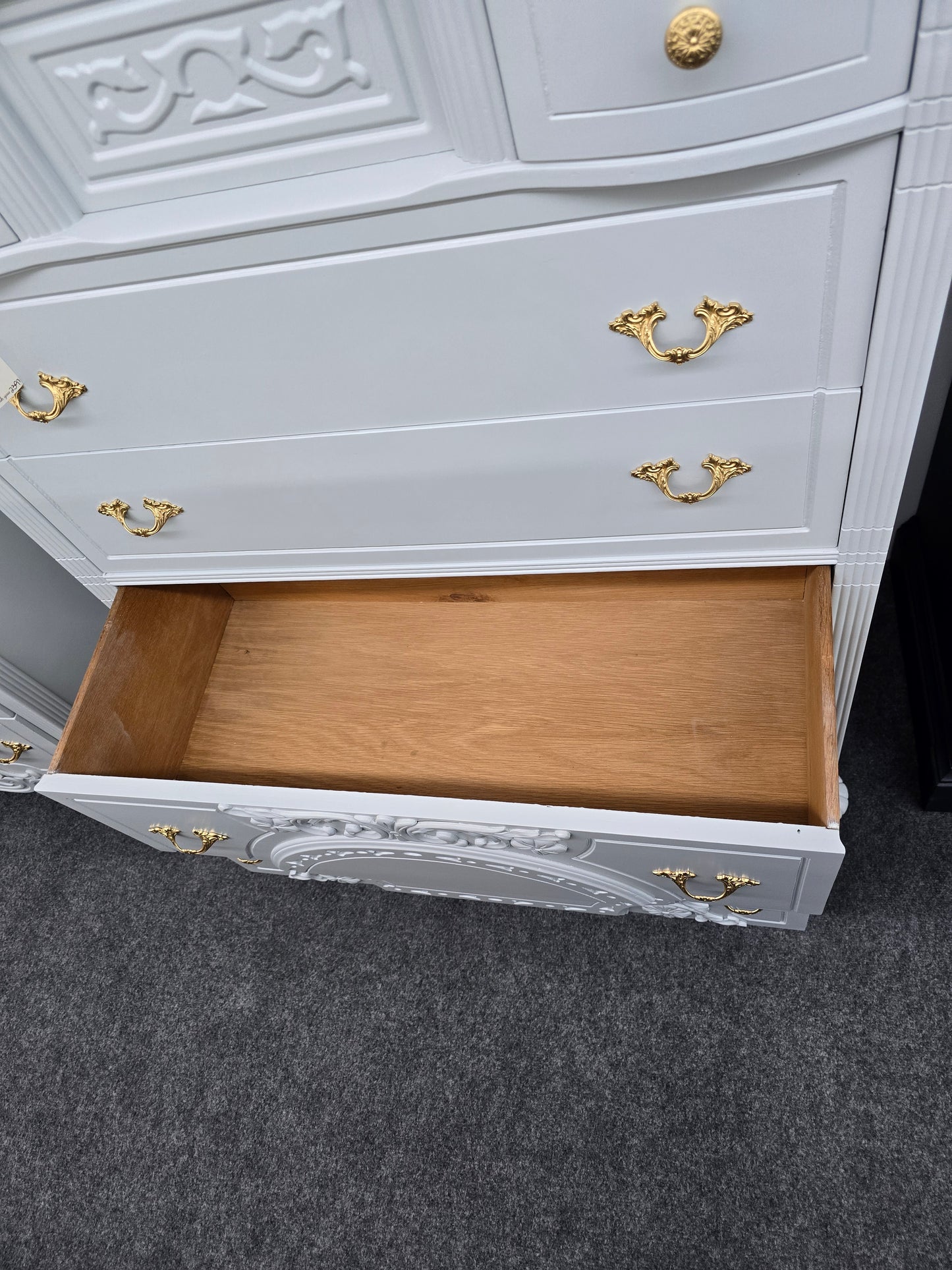 Antique blue Lacquered chest