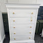 White lacquered chest with jewelry compartment