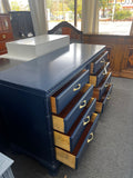 All solid wood navy dresser