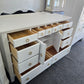 American signature white lacquered dresser