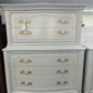 French provincial solid wood chest