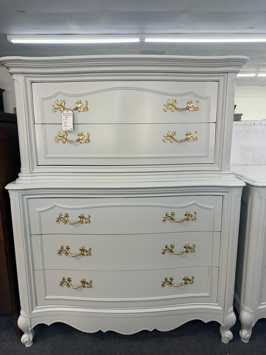 French provincial solid wood chest