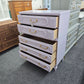 Regency lavender lacquer chest