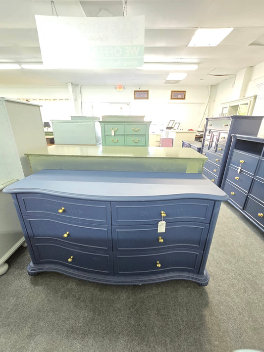 Super cute 6 drawers navy blu3 dresser
